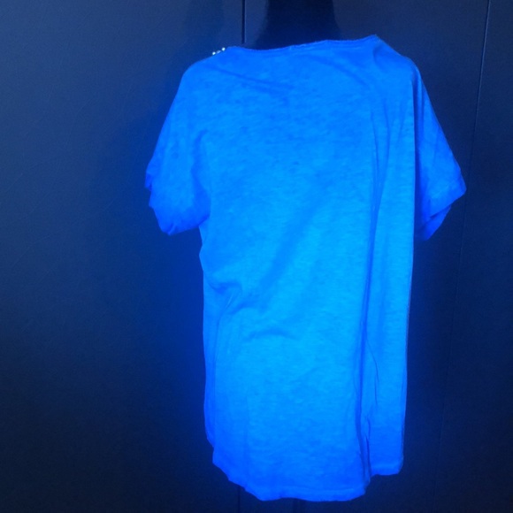 ANGELA MARA pearl embellished tshirt size small oversized - Picture 5 of 7